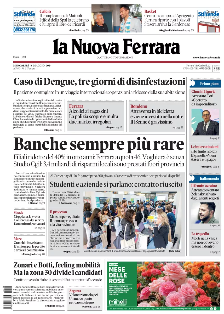 Prima-pagina-nuova ferrara-oggi-edizione-del-2024-05-08